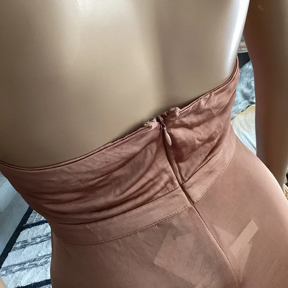 ASOS Maxi Halter Split Dress Size 2 - Picture 8 of 9